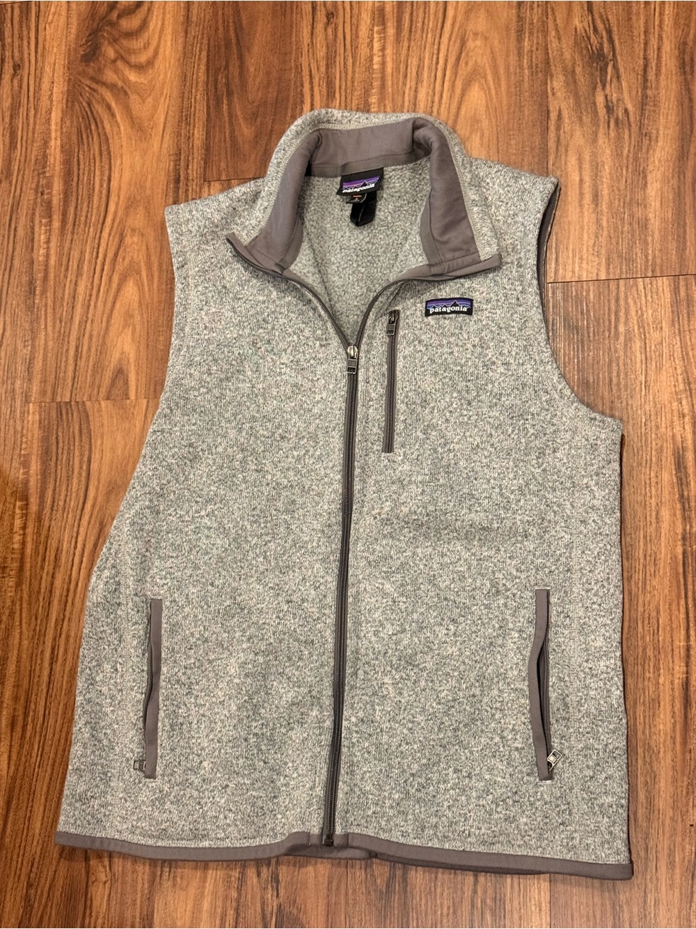 Patagonia Vest Jacket Womens L Gray Better Sweater Fleece Outdoor Camping